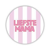 Onderzetter | Liefste mama  | Pink