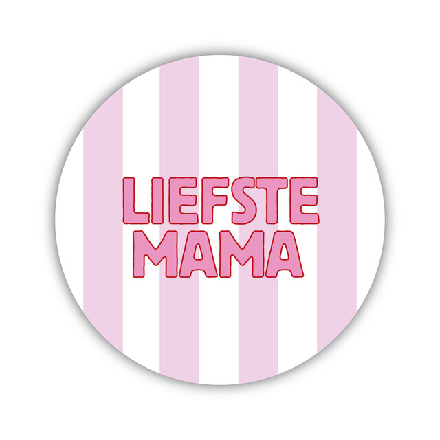 Onderzetter | Liefste mama  | Pink