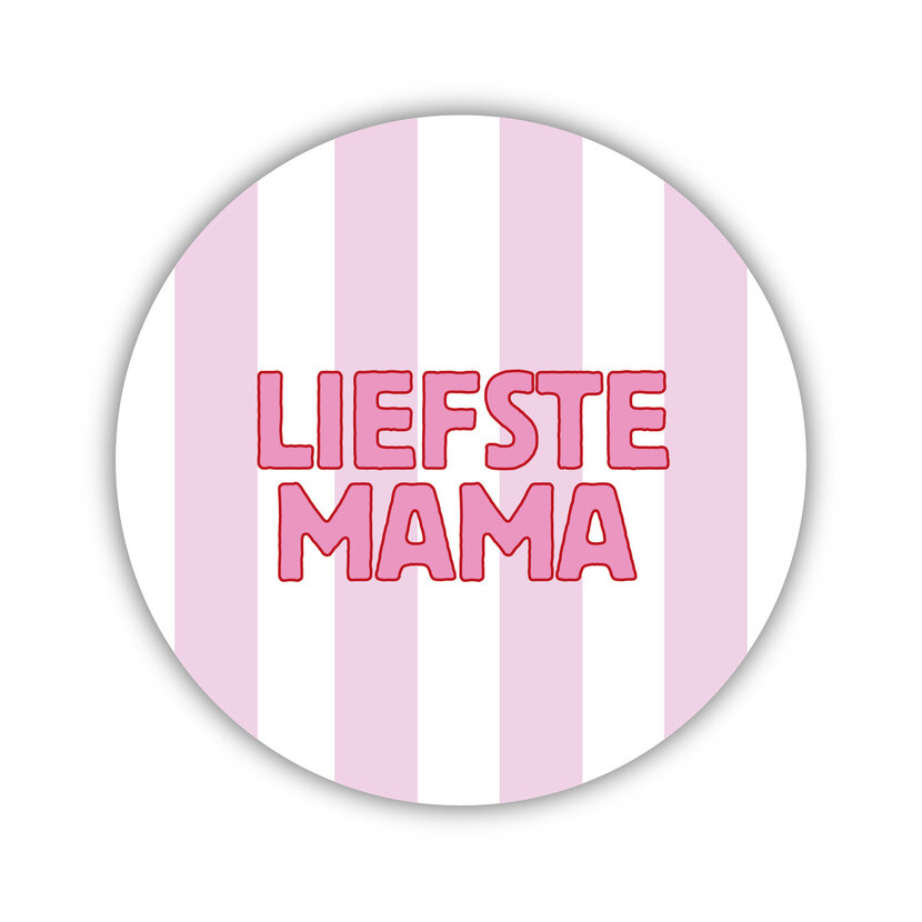 Onderzetter | Liefste mama  | Pink