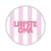 Onderzetter | Liefste oma | Pink