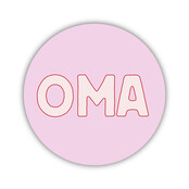 Onderzetter | Oma | Pink