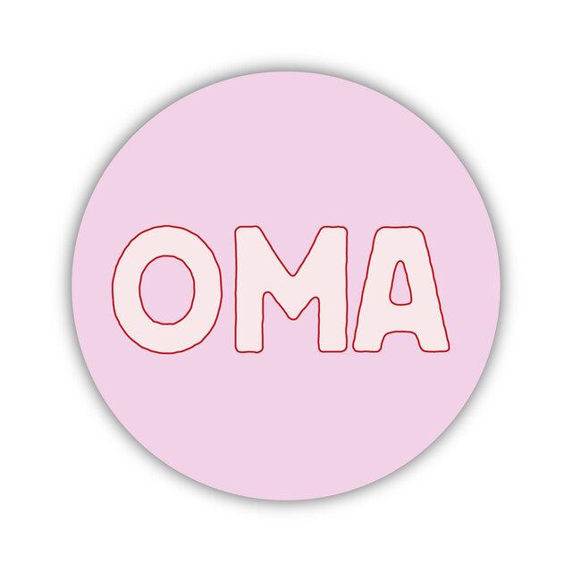 Onderzetter | Oma | Pink