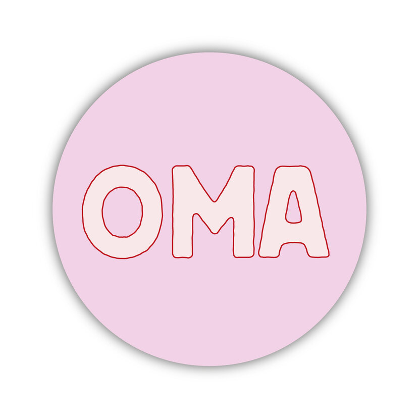 Onderzetter | Oma | Pink