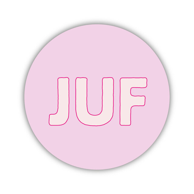 Onderzetter | Juf | Pink
