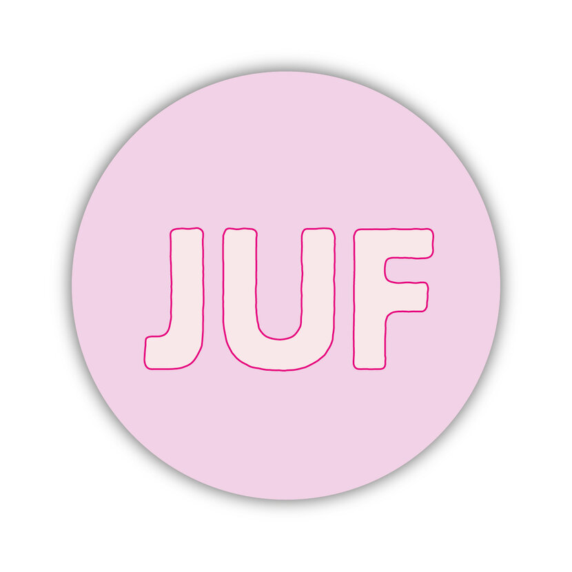 Onderzetter | Juf | Pink