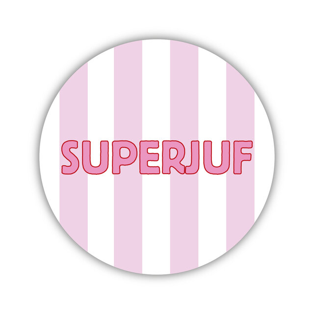 Onderzetter | Superjuf | Pink