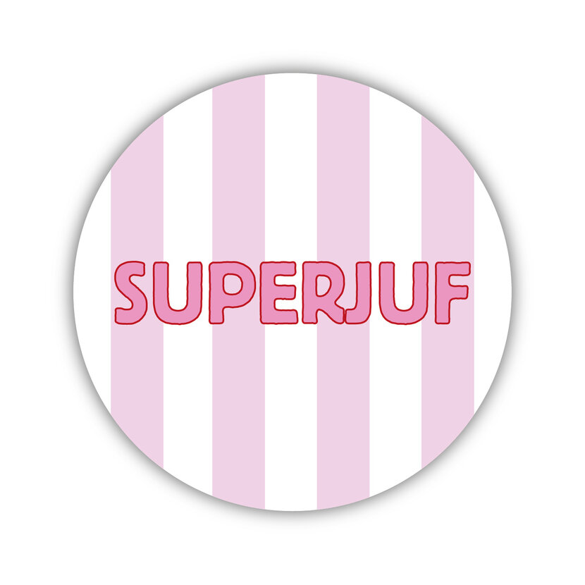 Onderzetter | Superjuf | Pink