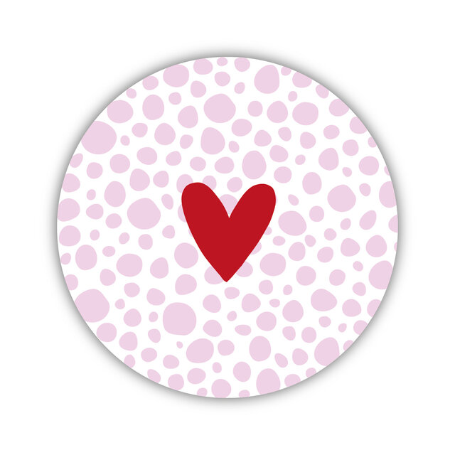 Onderzetter | Hartje | Pink