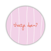 Onderzetter | Theetje doen? | Pink