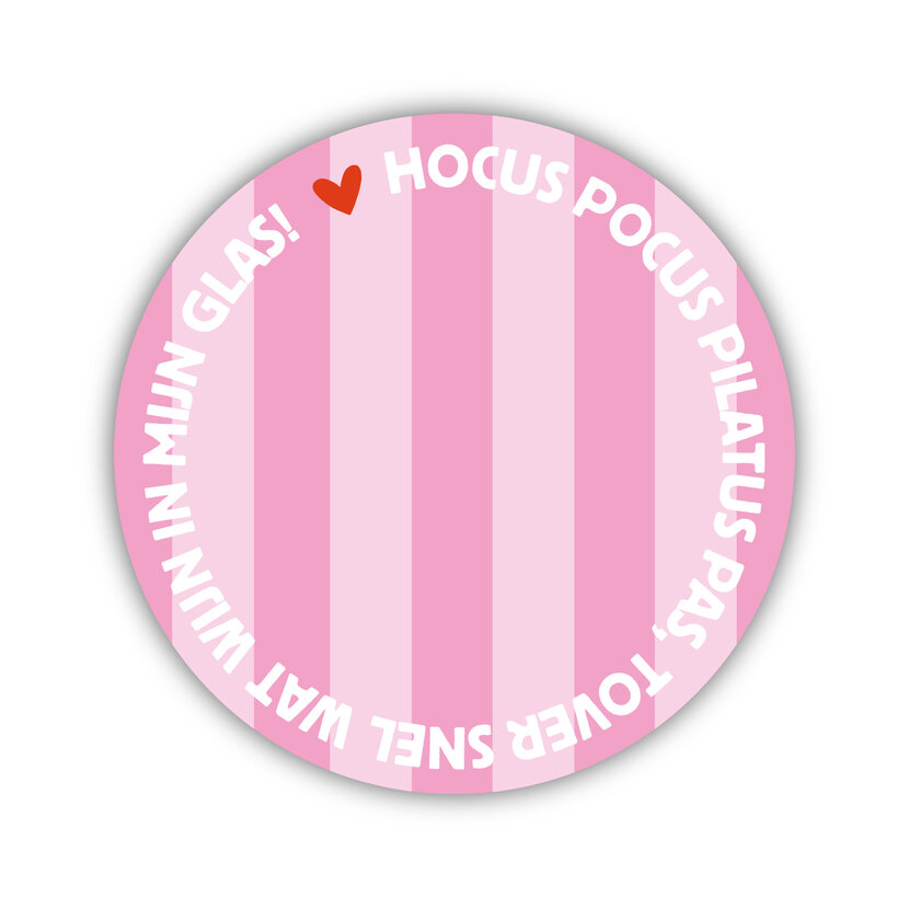 Onderzetter | Hocus Pocus | Pink
