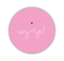 Onderzetter | Wijntje? | Pink