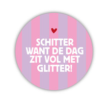 Onderzetter | Schitter | Pink / Lila