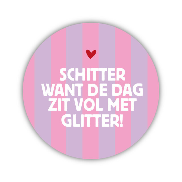Onderzetter | Schitter | Pink / Lila