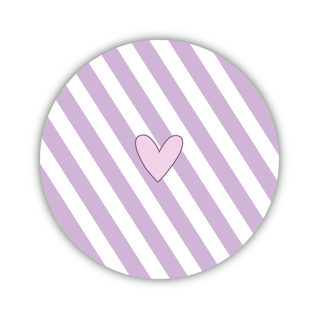 Onderzetter | Hartje | Lila