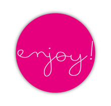 Onderzetter | Enjoy | Pink