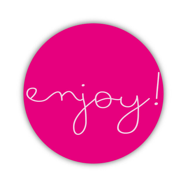 Onderzetter | Enjoy | Pink