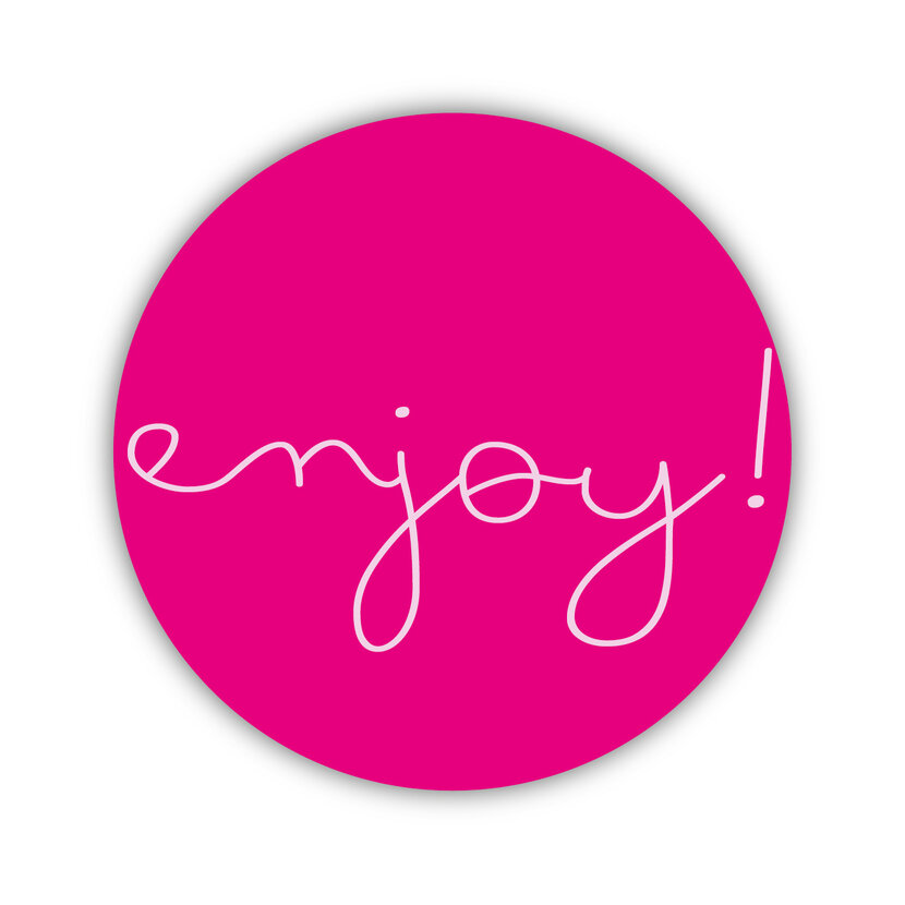 Onderzetter | Enjoy | Pink