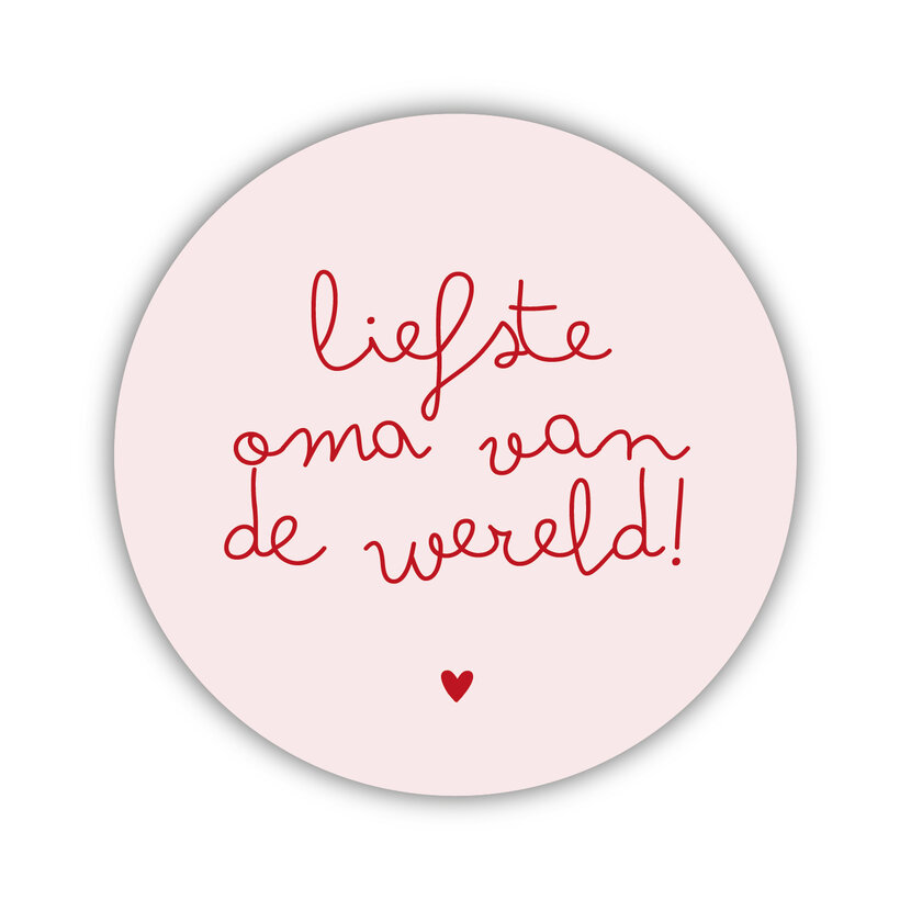 Onderzetter | Liefste oma | Vintage Rose