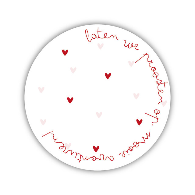 Onderzetter | Proosten op avonturen | Vintage Rose