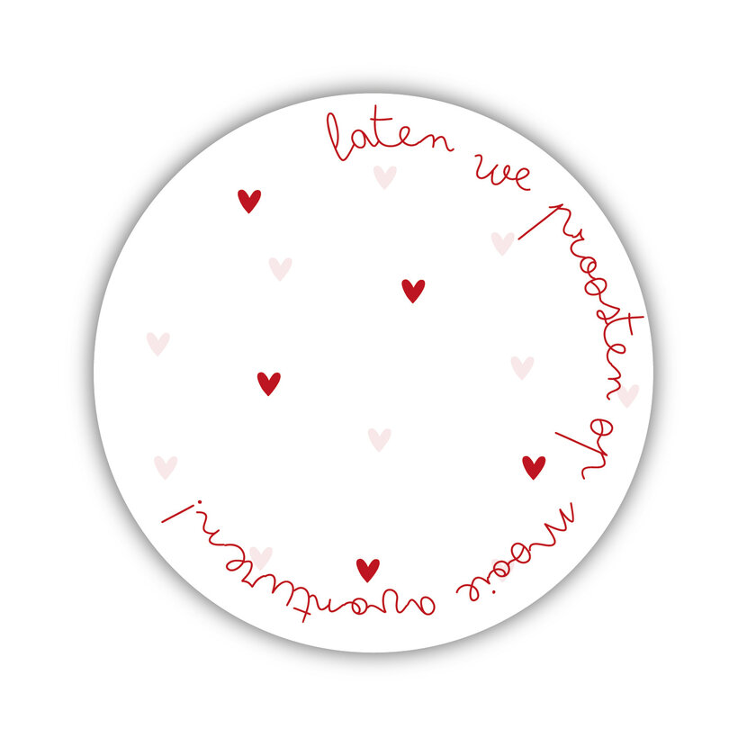 Onderzetter | Proosten op avonturen | Vintage Rose