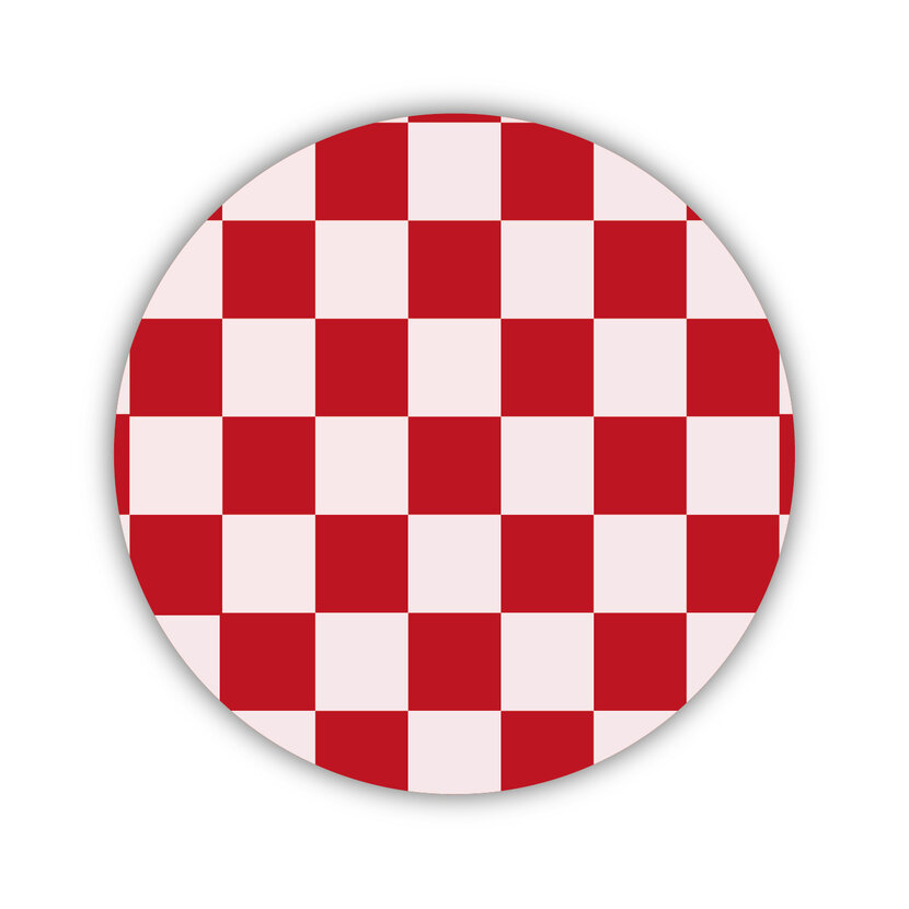 Onderzetter | Ruitjes | Vintage Rose