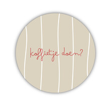 Onderzetter | Koffietje doen? | Nature greens