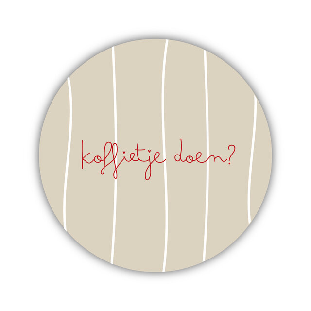 Onderzetter | Koffietje doen? | Nature greens