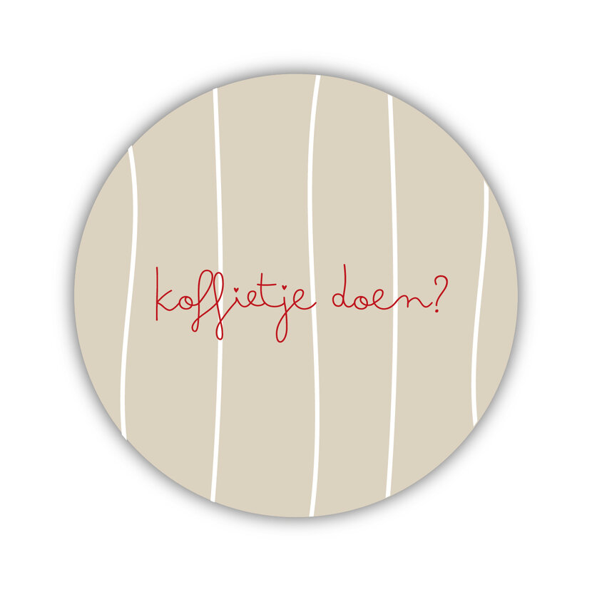 Onderzetter | Koffietje doen? | Nature greens