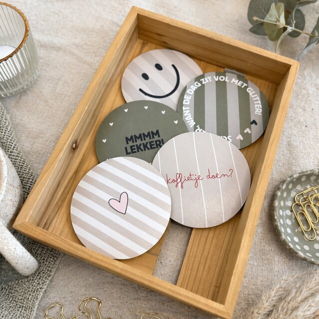 Onderzetter | Smile | Nature greens