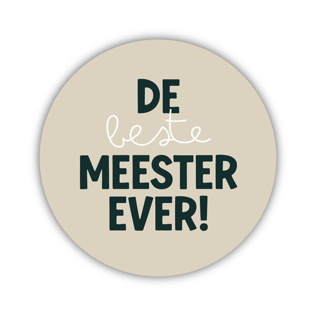 Onderzetter | Leukste meester ever | Nature greens