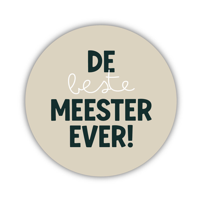 Onderzetter | Leukste meester ever | Nature greens