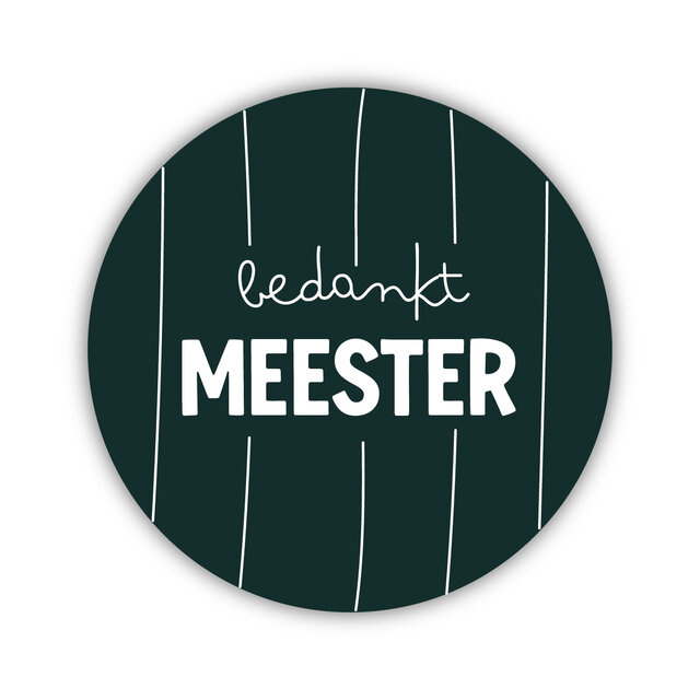 Onderzetter | Bedankt meester | Nature greens