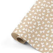 Rol inpakpapier | Big Hearts Kraft | 3 meter