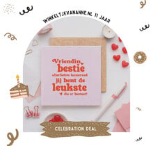 FEEST DEAL | Tegeltje voor een vriendin