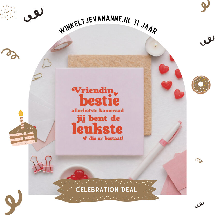 FEEST DEAL | Tegeltje voor een vriendin