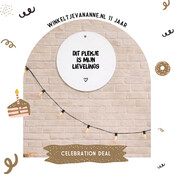FEEST DEAL | Muurcirkel 30 CM | Dit plekje is mijn lievelings