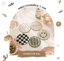 FEEST DEAL | 5 onderzetters | Nature Greens