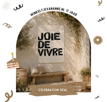FEEST DEAL | Tuinposter Joie de vivre