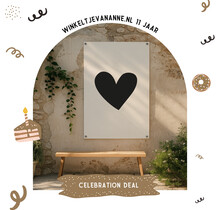 FEEST DEAL | Tuinposter hart