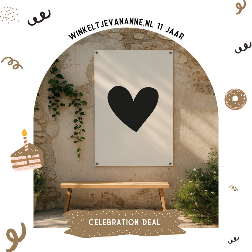 FEEST DEAL | Tuinposter hart
