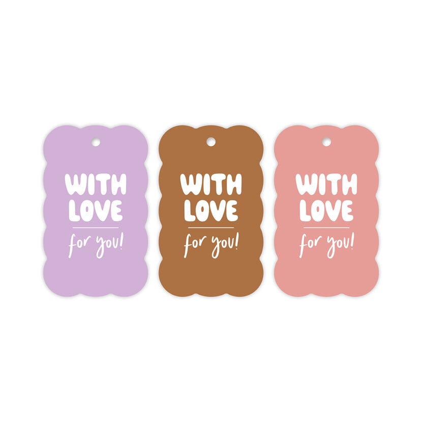 Cadeaulabel set | Bubble Teksten