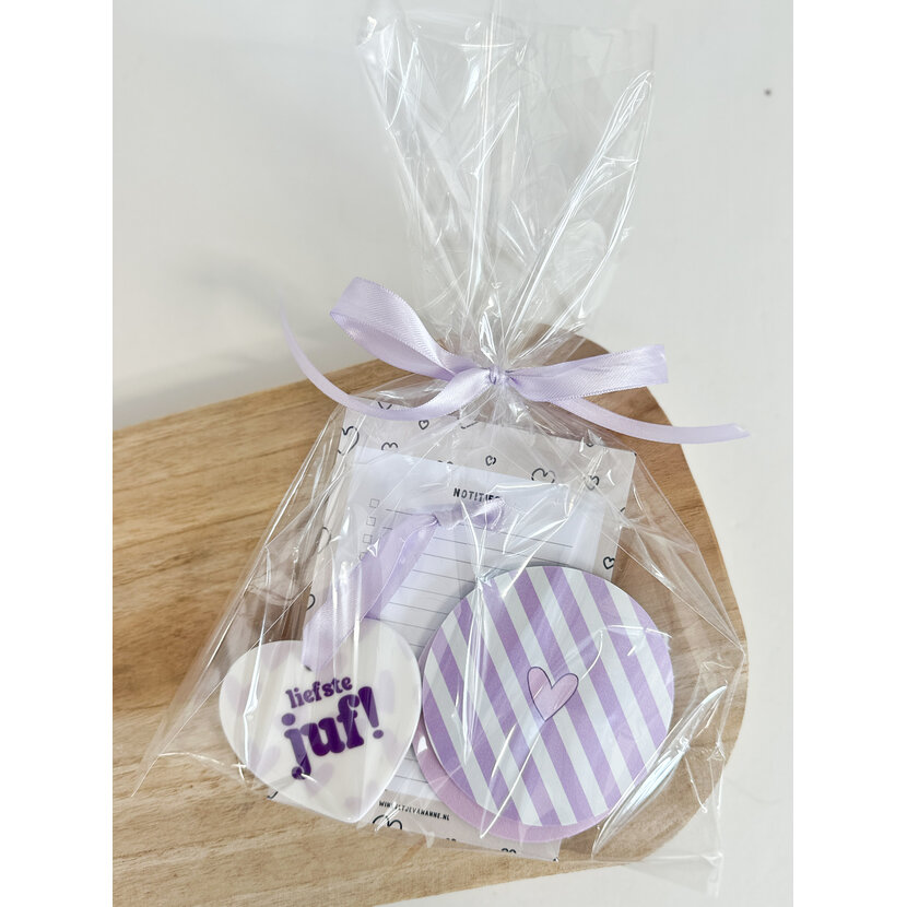 Voordeelset | Juf | Lila