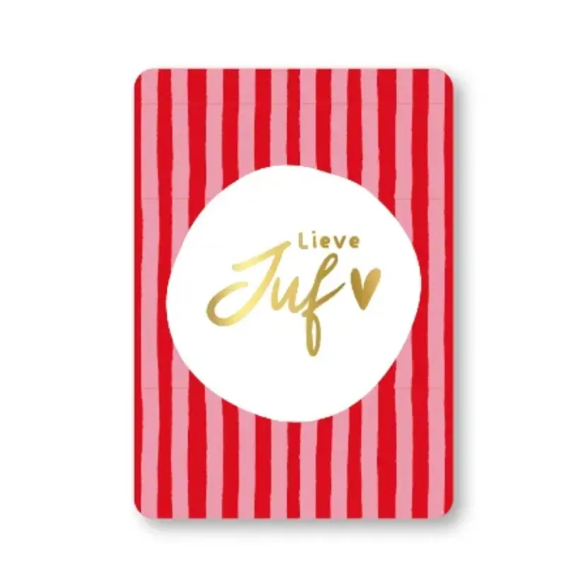 Ansichtkaart | Lieve juf