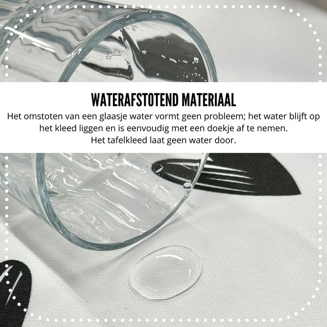Tafelkleed | Retro Hartjes | Formaat 201 / 120