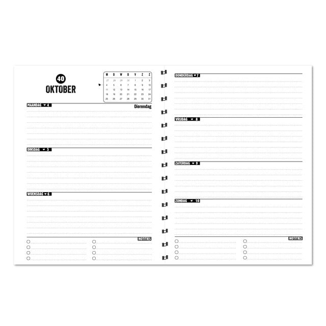 Agenda 2027 | Horizontale schrijfrichting | Met gratis stickervel | PRE ORDER