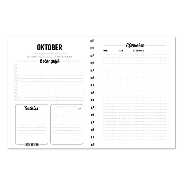 Agenda 2027 | Horizontale schrijfrichting | Met gratis stickervel | PRE ORDER