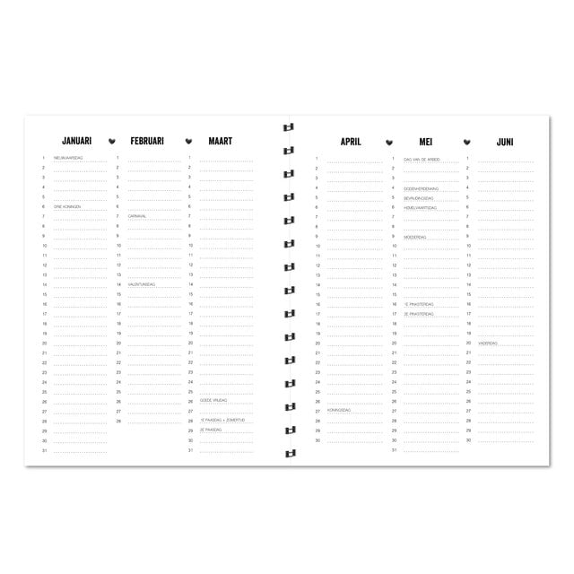 Agenda 2027 | Horizontale schrijfrichting | Met gratis stickervel | PRE ORDER