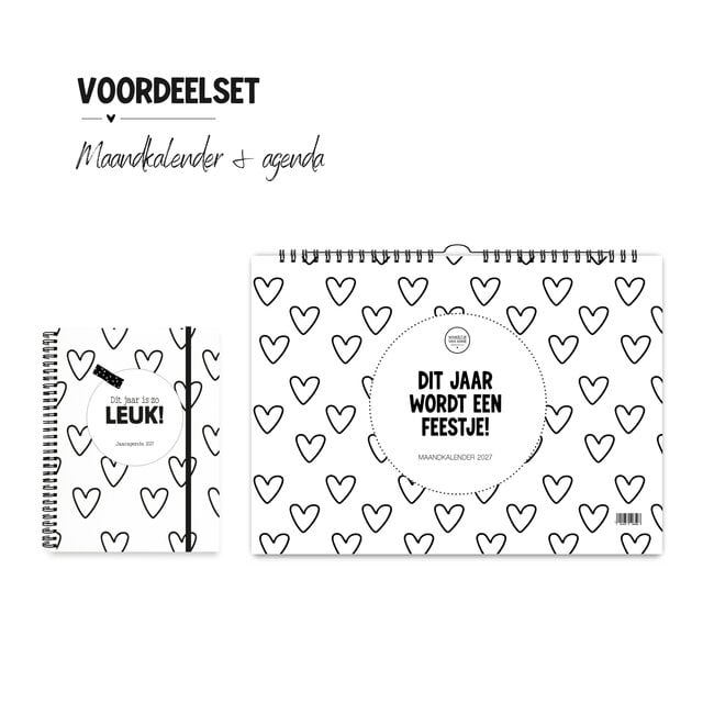 Voordeelset | Agenda en maandkalender 2027 | PRE ORDER