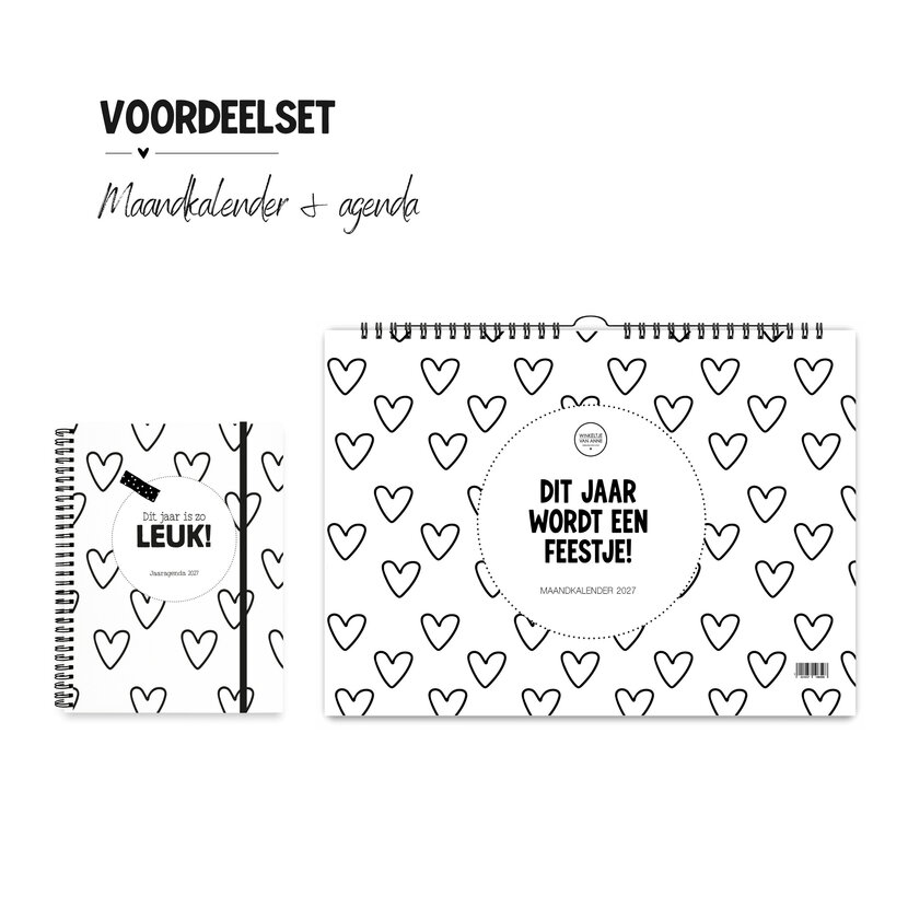 Voordeelset | Agenda en maandkalender 2027 | PRE ORDER