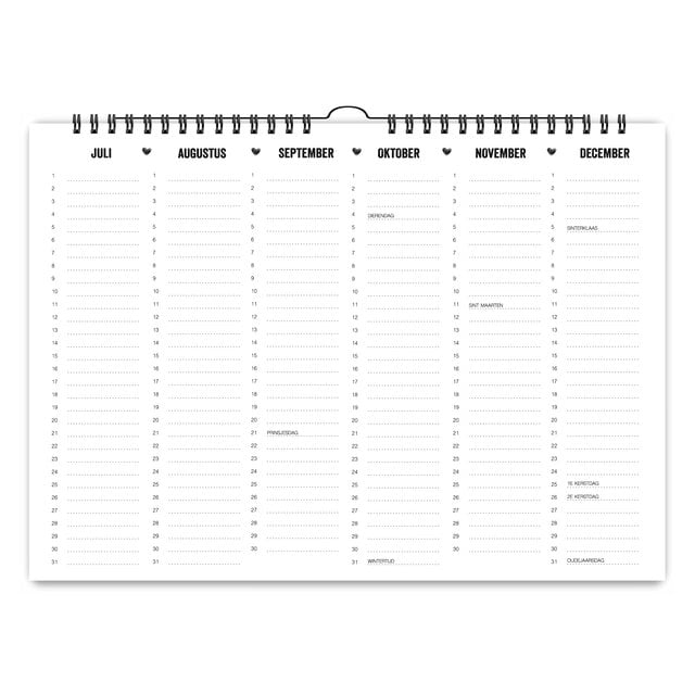 Familieplanner 2027 | A4 | Met gratis stickervel | PRE ORDER